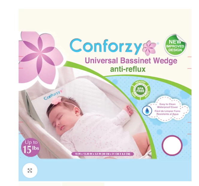 CONFORZY BASSINET WEDGE 15* RECTANGLE 38x31x8.5 CM