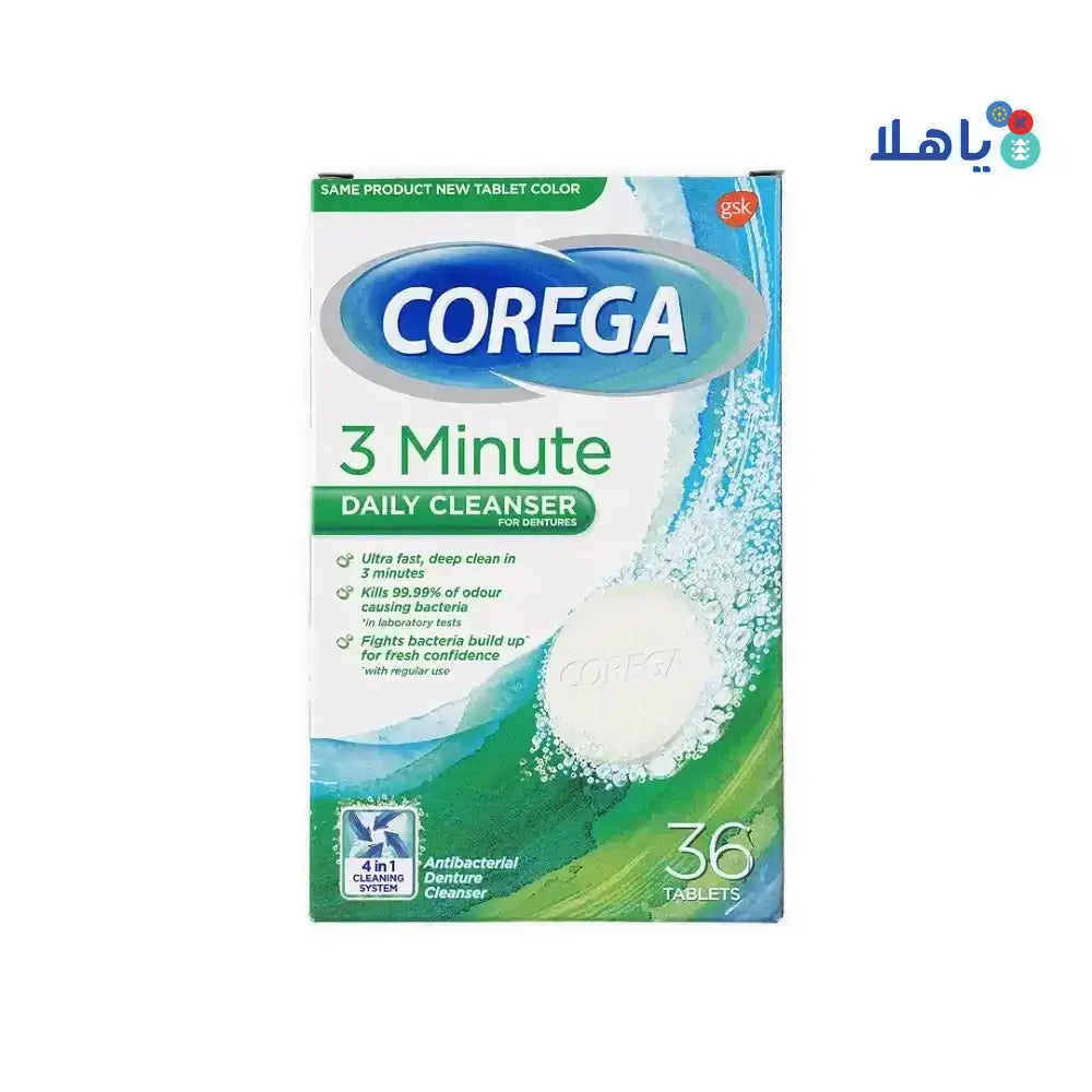 COREGA - Corega Denture Cleanser 36 Tablets - Pharmazone - 