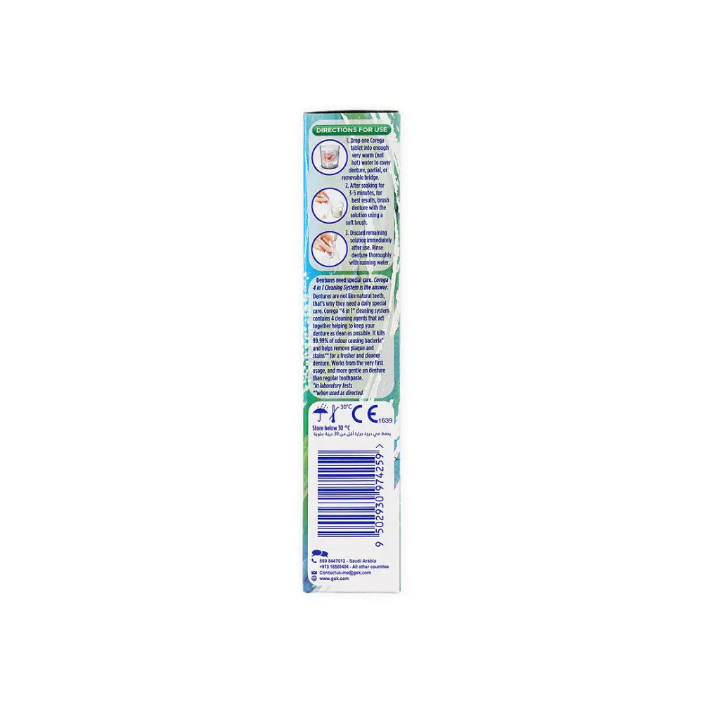 Corega Denture Cleanser 36 Tablets