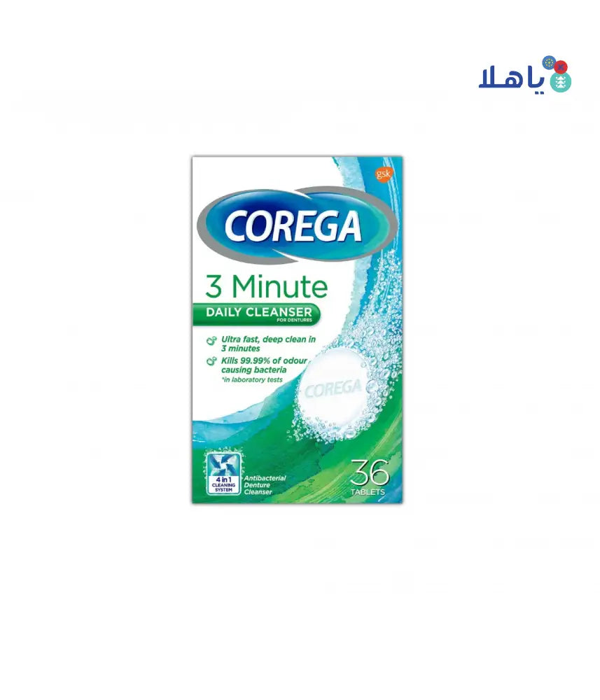 COREGA DENTURE CLEANSER 36 TABS