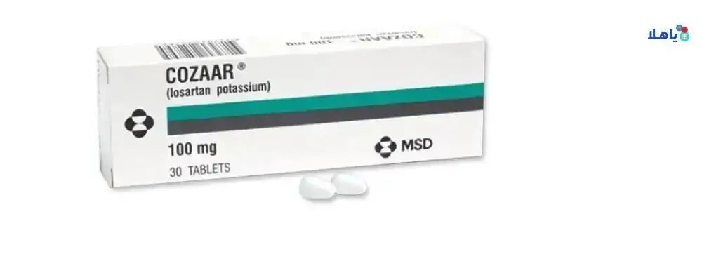 MSD - COZAAR 100MG 30 TABLETS - Pharmazone - 