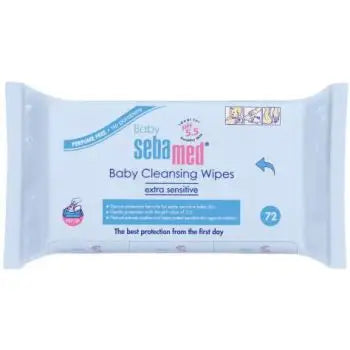 SEBAMED BABY & KIDS CLEANSING WIPES W/OUT PERFUME 72PCS