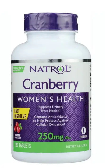 33802-Natrol Cranberry 250Mg 120Tab