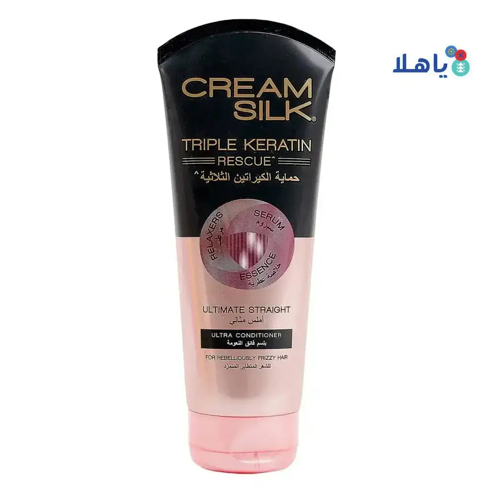 CREAM SILK - Cream Silk Triple Keratin Ultra Conditioner170ml - Straight - Pharmazone - 