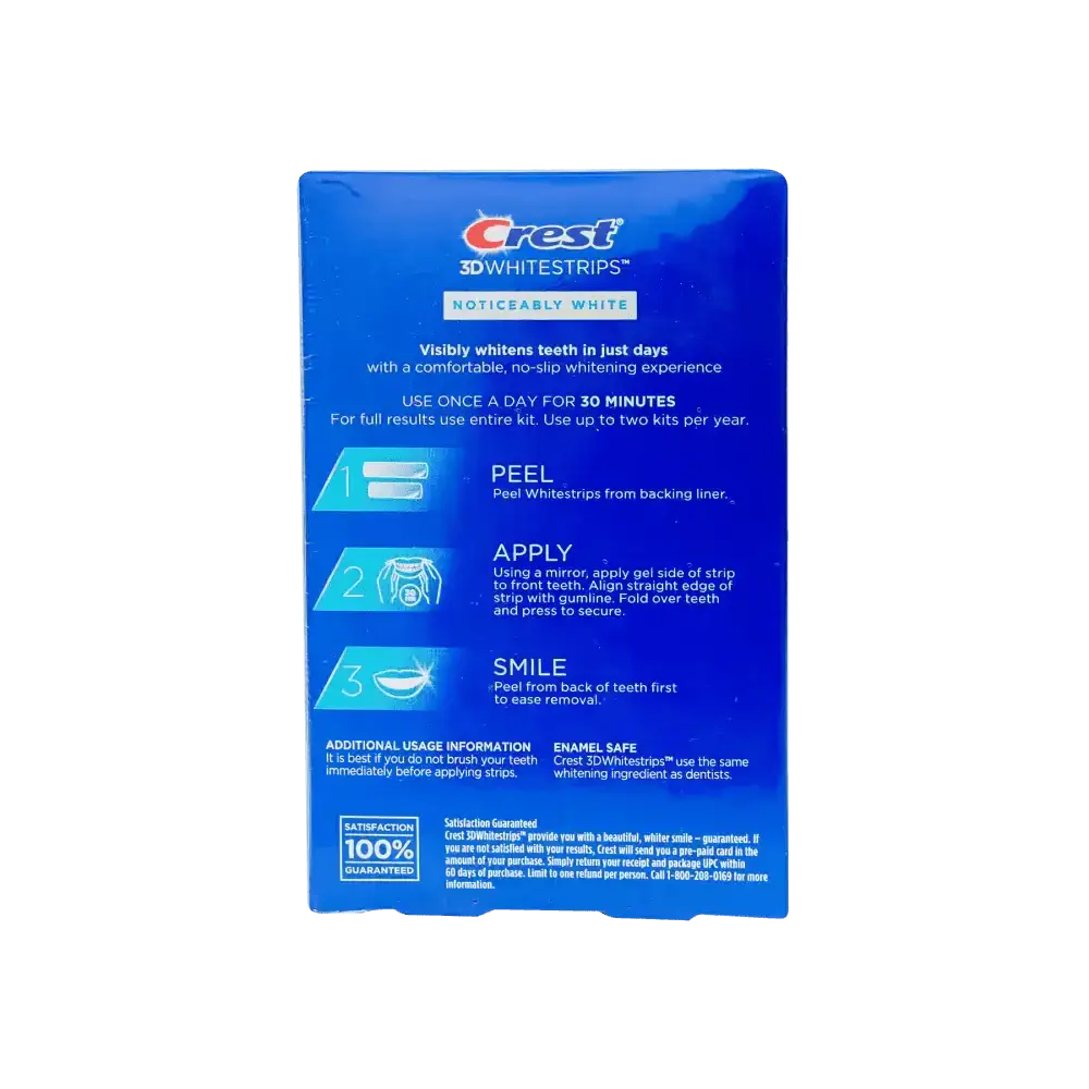 P&G - Crest 3d White Strips Noticeably White 20pcs - Pharmazone - 