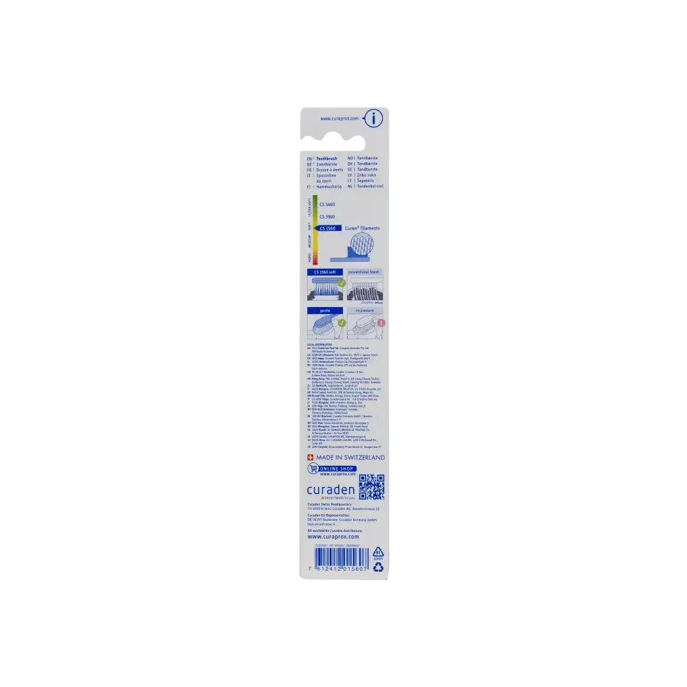 CURADEN - Curaprox Adult Soft Toothbrush - CS1560 - Pharmazone - 