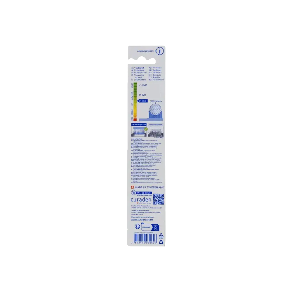 CURADEN - Curaprox Adult Super Soft Toothbrush - CS3960 - Pharmazone - 