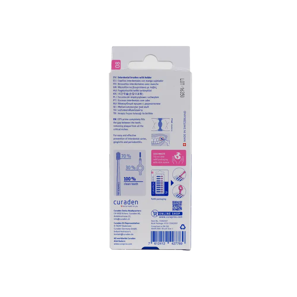 Curaprox Prime Start Interdental Brush Pink-CPS08