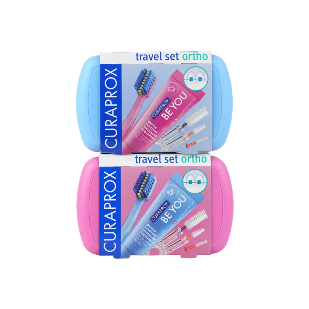 Curaprox Travel Set Orhto Pink + Blue