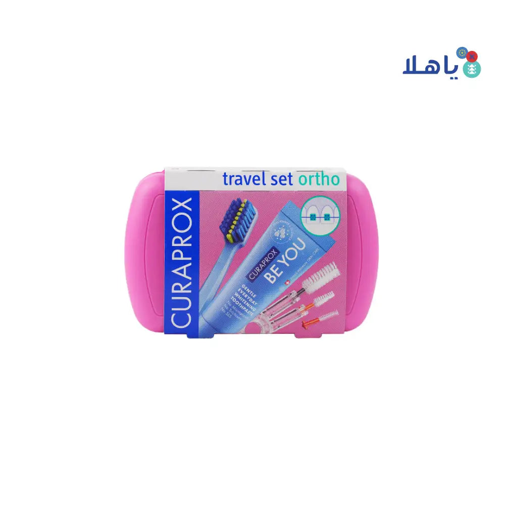 Curaprox Travel Set Ortho-Pink