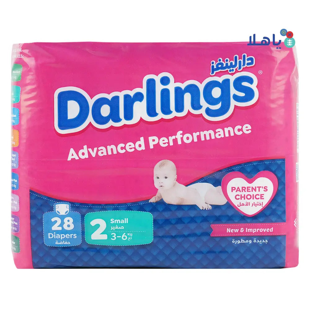 Darlings No.2 Baby Diaper 28pcs (3-6kg)