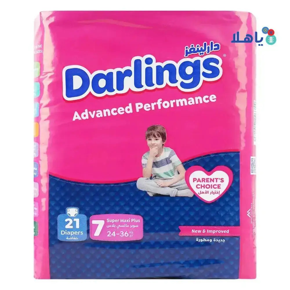 Darlings - Darlings No.7 Baby Diaper 21pcs (24 - 36kg) - Pharmazone - 