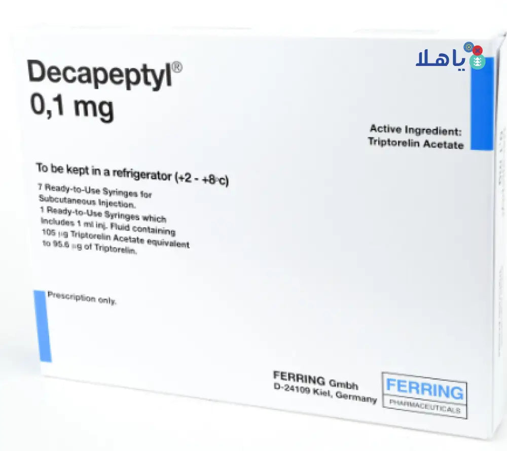 DECAPEPTYL SOLN. FOR INJ. 0.1MG/ML 1ML 7 SYR