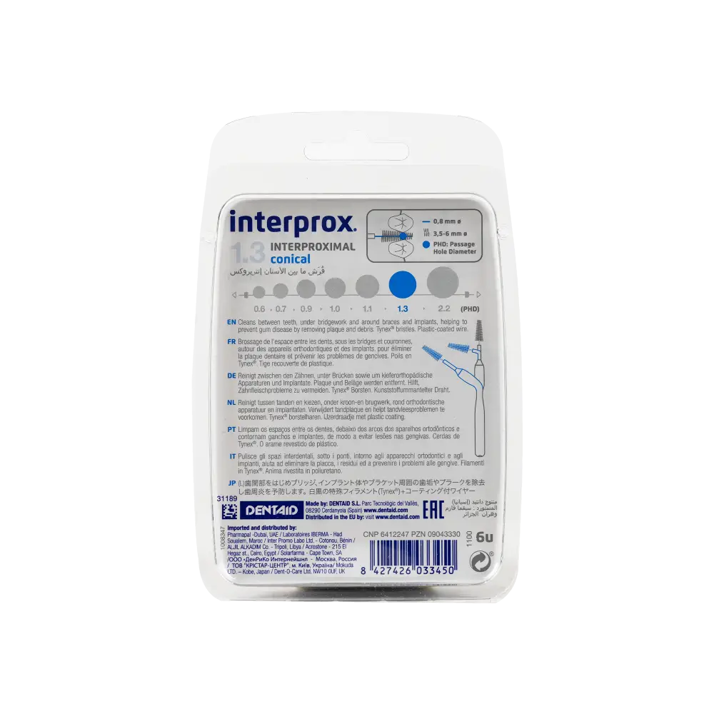 Dentaid Interprox Blue - Conical 1.3m