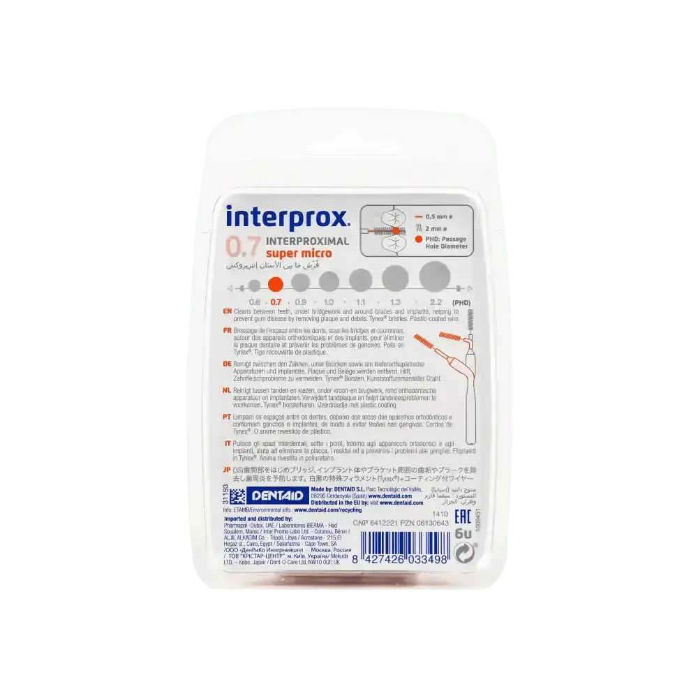 Dentaid - Dentaid Interprox Brush Orange 0.7m Super Micro - Pharmazone - 