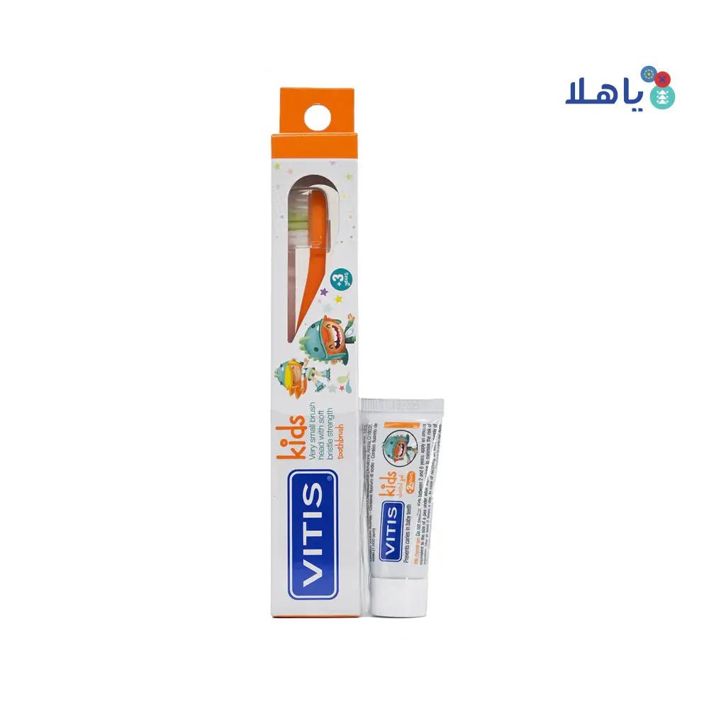 Dentaid - Vitis Kids Toothbrush + Dental Gel 8Ml - Pharmazone - 