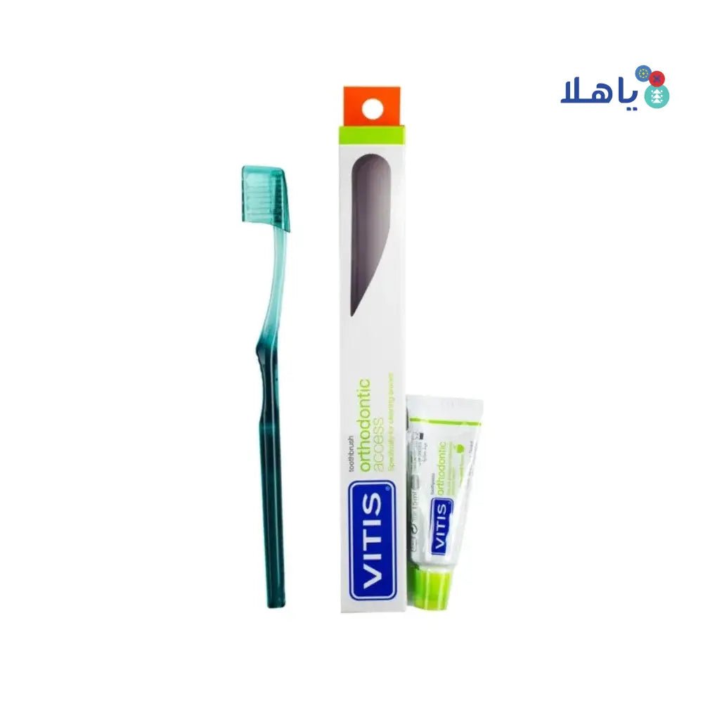 Dentaid - Vitis Orthodonitic Access Toothbrush+Toothpaste 15Ml - Pharmazone - 