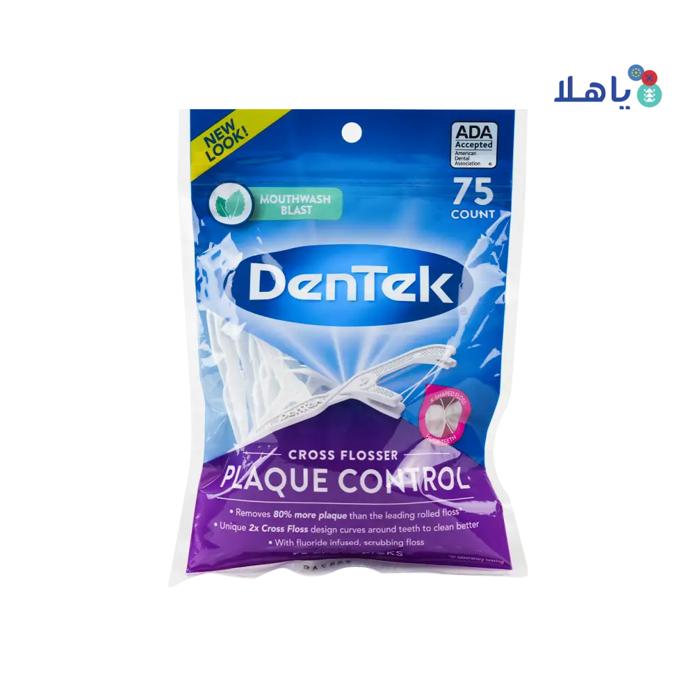 DENTEK CROSS FLOSSER FLOSS 75 COUNT