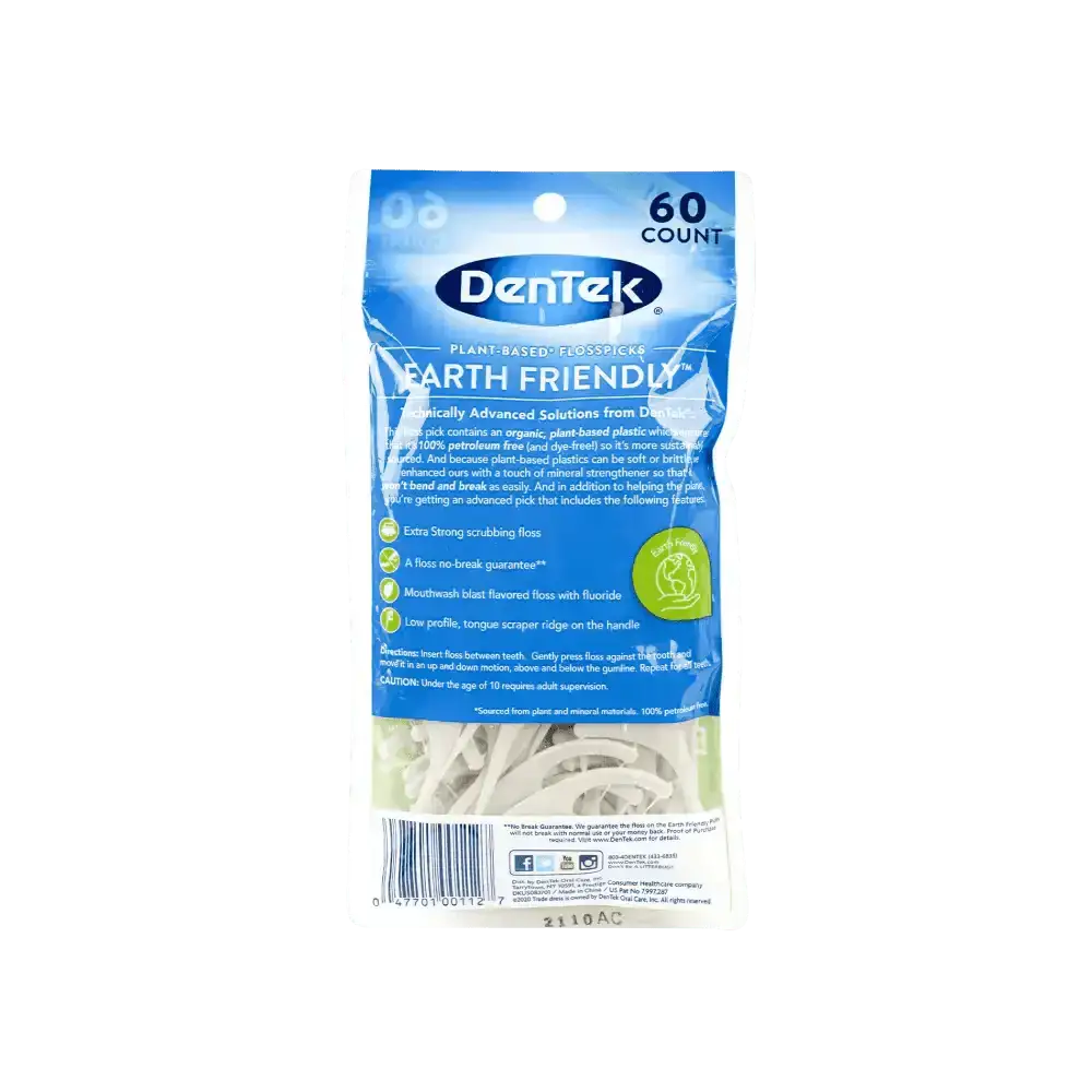 DENTEK - Dentek Earth Friendly Interdendal Floss Pick 60pcs - Pharmazone - 