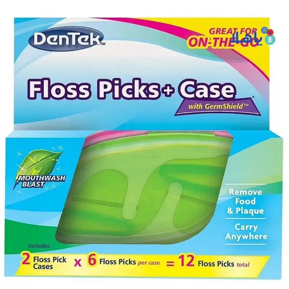 DENTEK - DENTEK FLOSS PICK+CASE 12PCS - Pharmazone - 