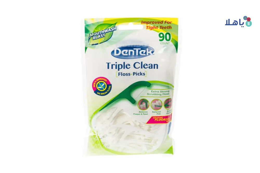 DENTEK TRIPLE CLEAN FLOSS 90 COUNT