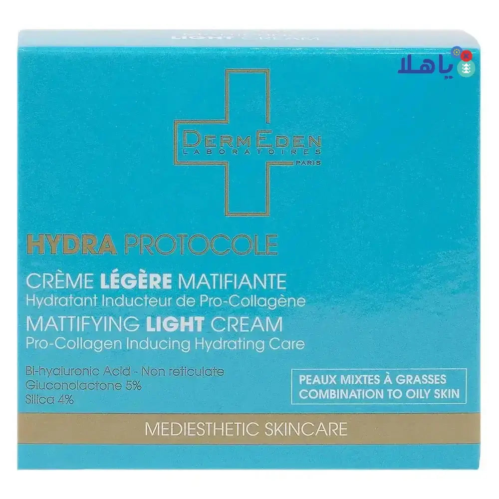 DERM EDEN - Derm Eden Hydra Protocole Mattifying Light Cream 50ml - Pharmazone - 