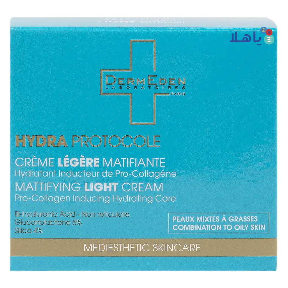 Derm Eden Hydra Protocole Mattifying Light Cream 50ml