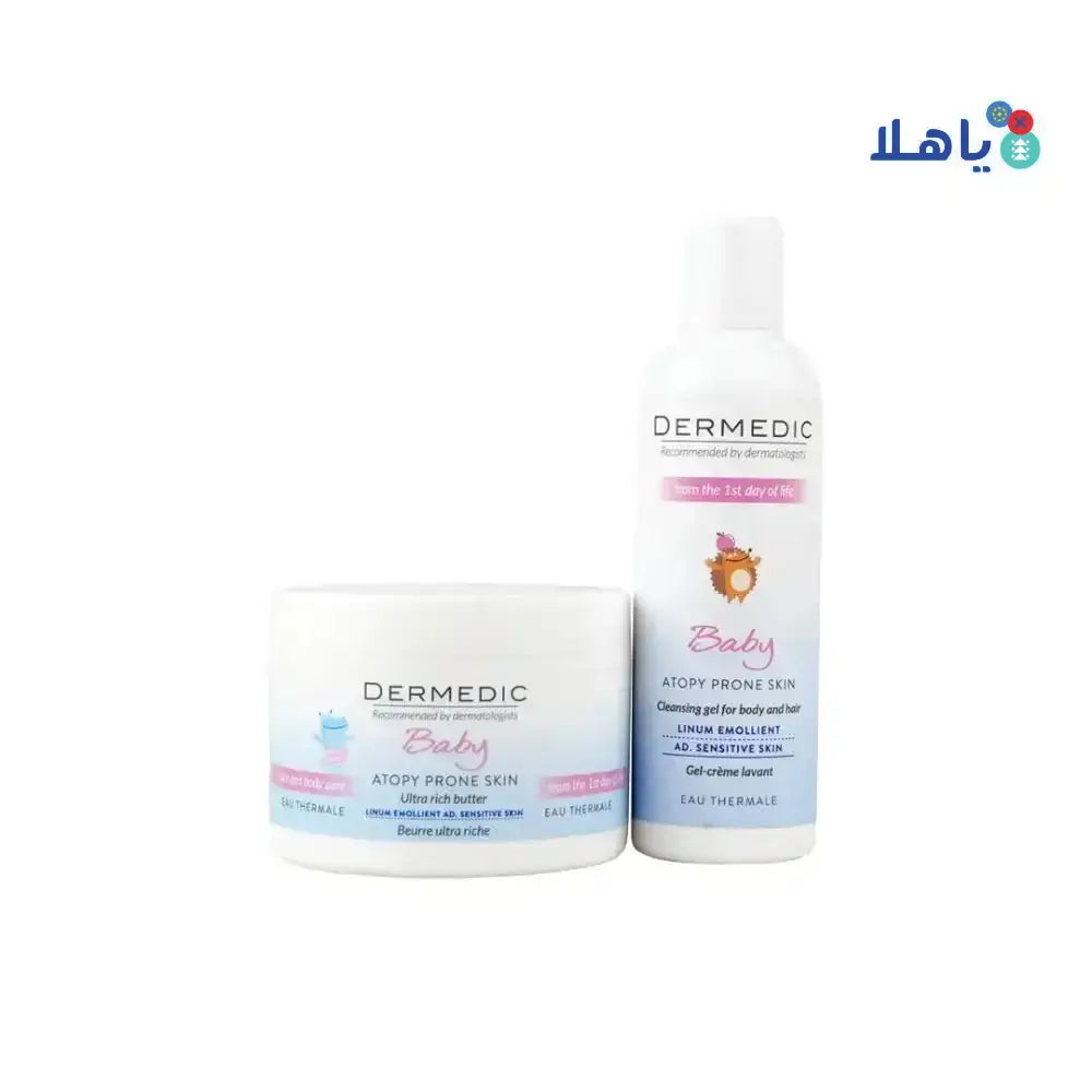 Pharmazone - Dermedic Baby Atopy Prone Skin Cleansing Gel + Butter Set - Pharmazone - 