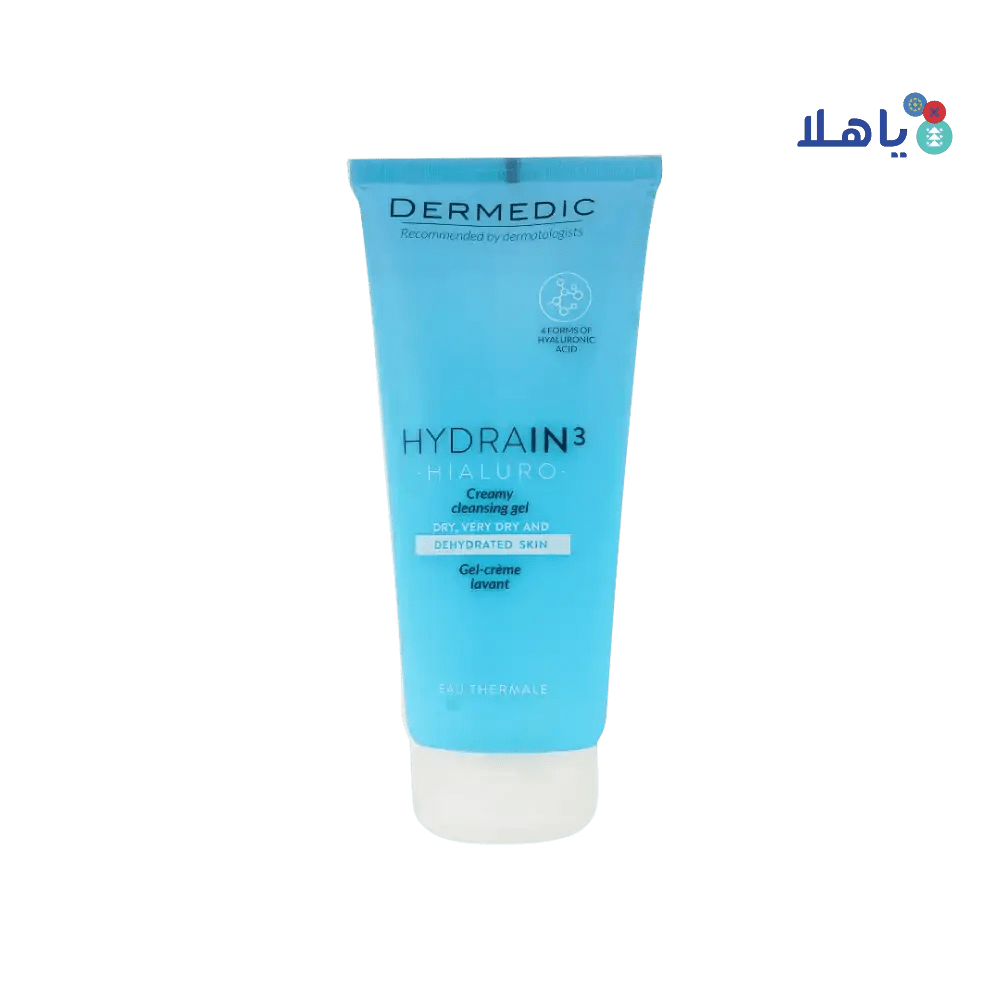 DERMEDIC - Dermedic Hydrain3 Creamy Cleansing Gel 200Ml - Pharmazone - 