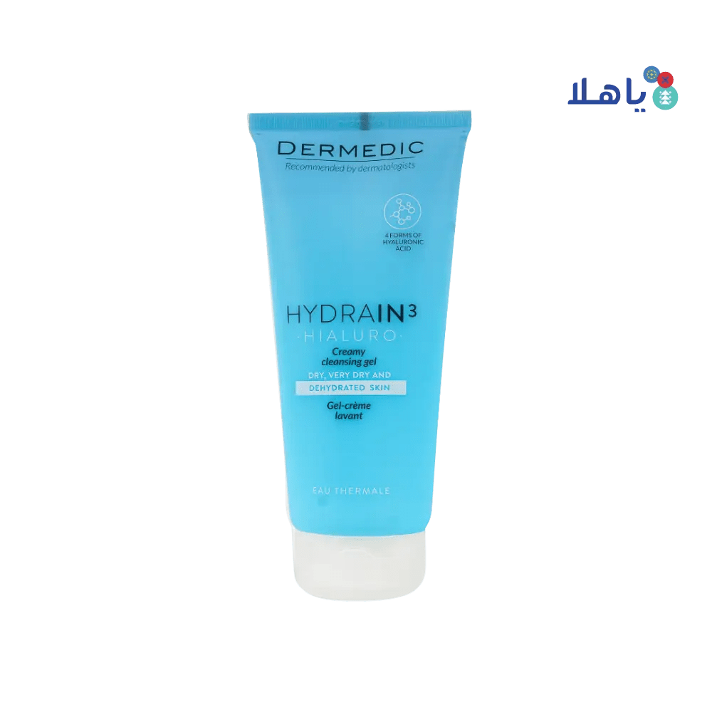 DERMEDIC - Dermedic Hydrain3 Creamy Cleansing Gel 200Ml - Pharmazone - 