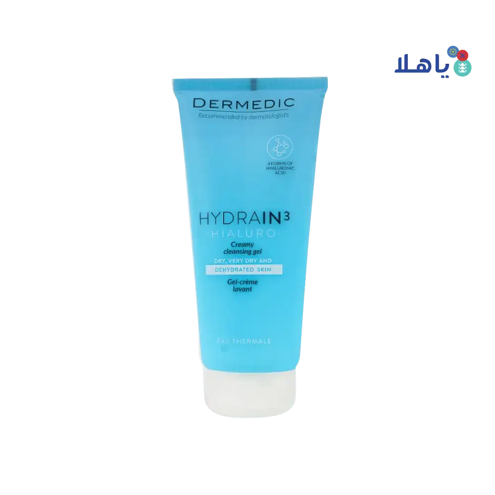 DERMEDIC - Dermedic Hydrain3 Creamy Cleansing Gel 200Ml - Pharmazone - 