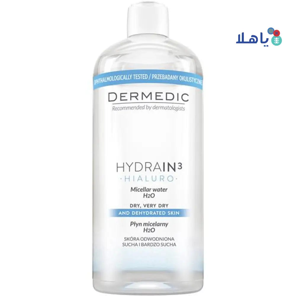 DERMEDIC HYDRAIN3 MICELLAR H2O WATER 500ML