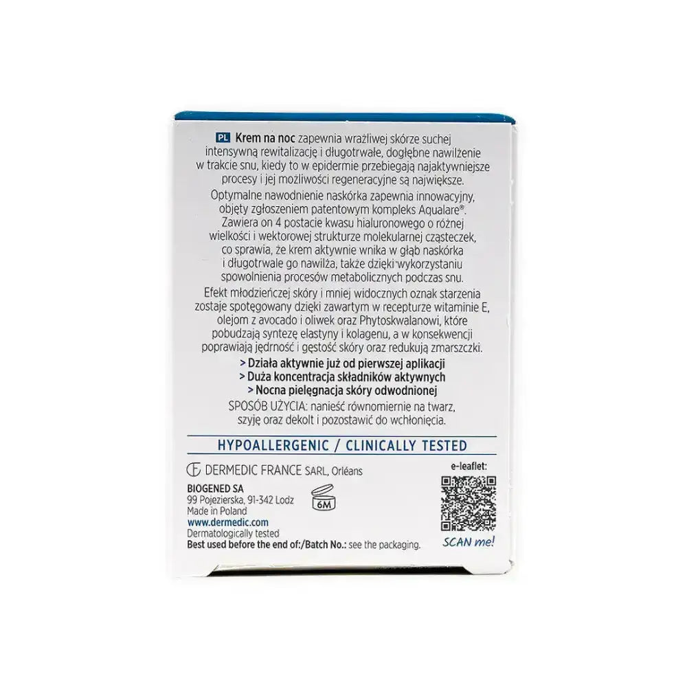 DERMEDIC - Dermedic Hydrain3 Night Cream 50Ml - Pharmazone - 