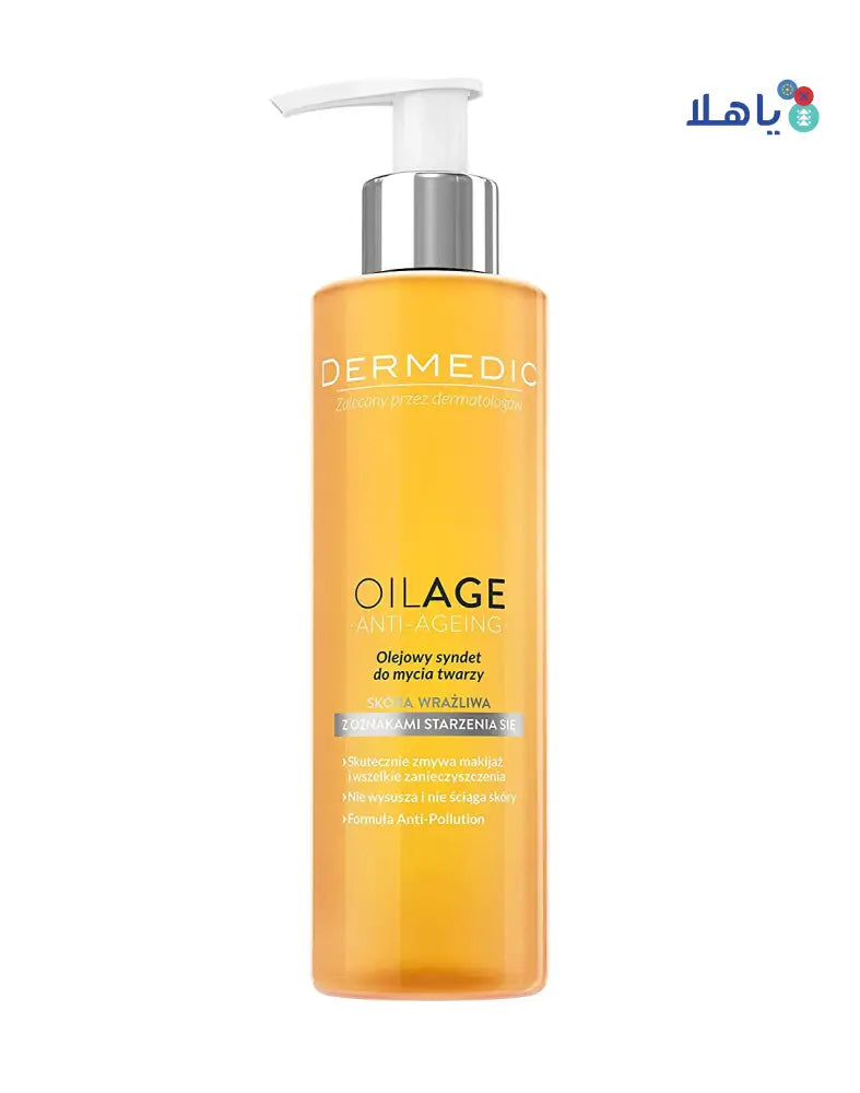 DERMEDIC OILAGE ANTI-AGEING FACE CLEANSING OIL SYNDET 200ML