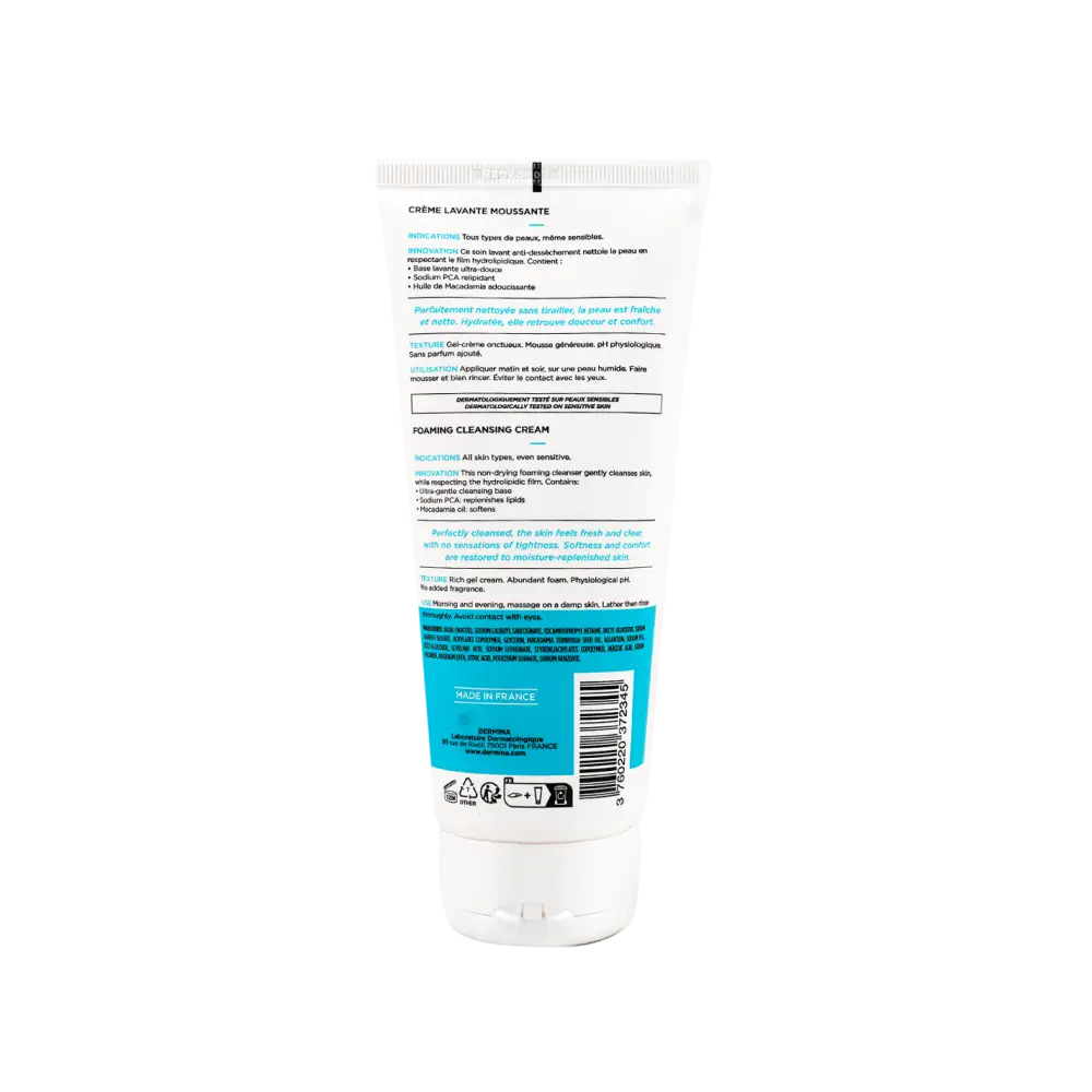 Dermina Hydralina Foaming Cleansing Cream 200ml