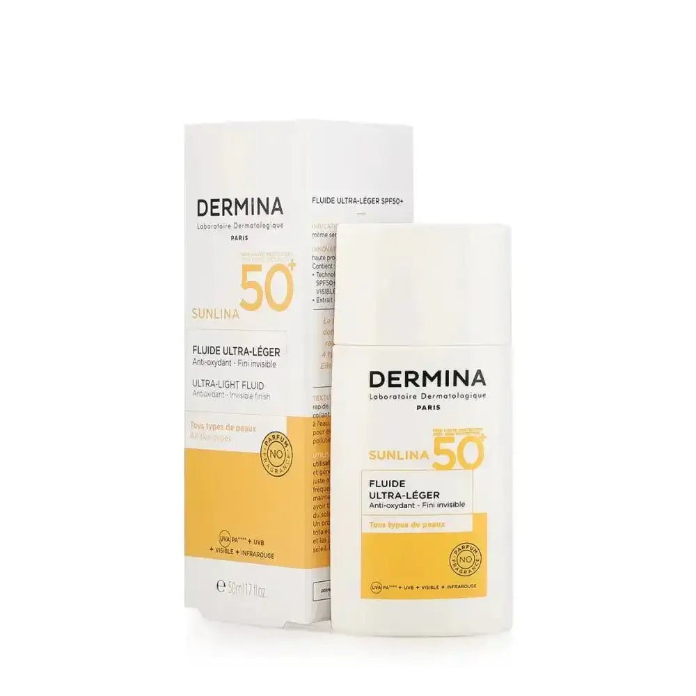 DERMINA - Dermina Sunlina Ultra - Light Sun Fluid Spf50+ 50ml - Pharmazone - 