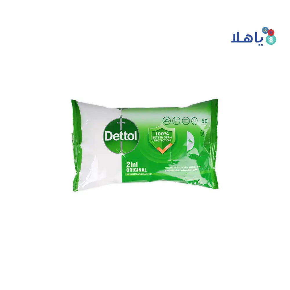 DETTOL ANTI-BACTERIAL WIPES 80 PCS (ORIGINAL)