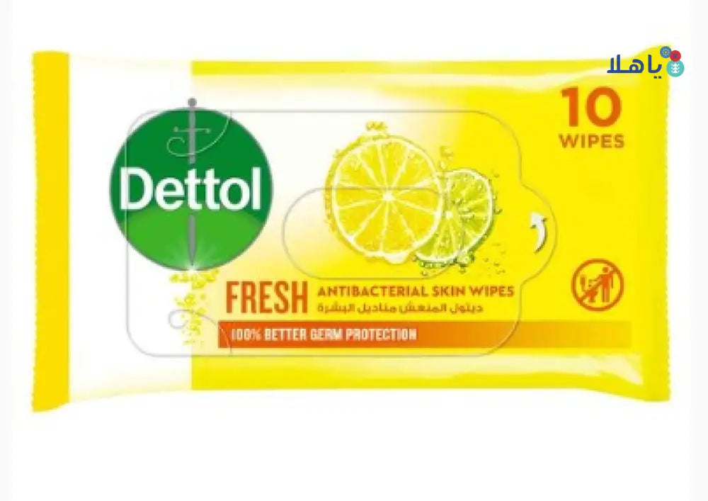 DETTOL SKIN WIPES FRESH 10PCS