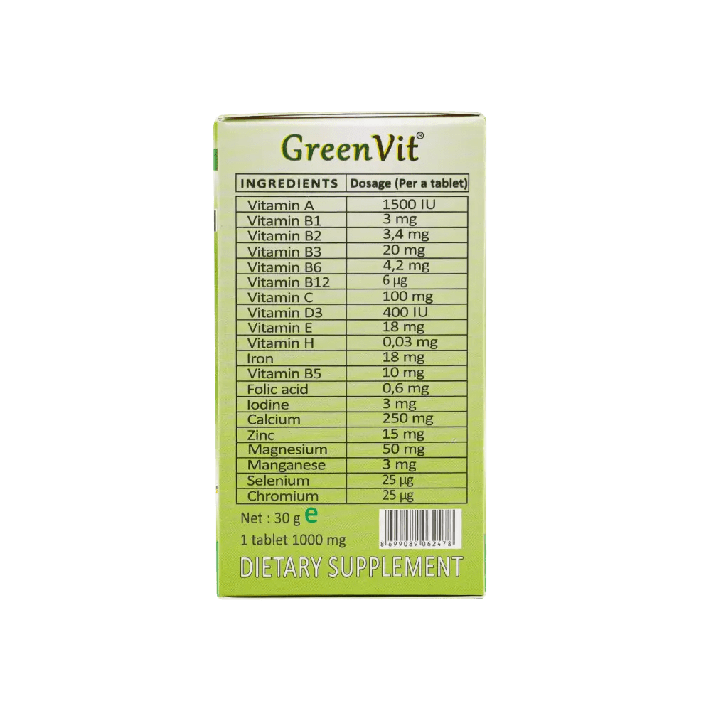 DEVACO - Green Vit 30 Tab - Pharmazone - 