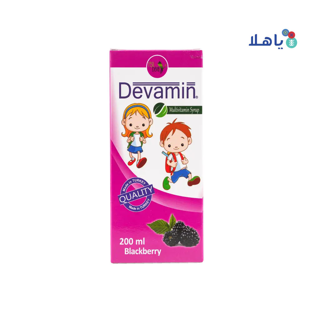 DEVAMIN MULTIVITAMIN SYRUP 200ML-BLACKBERRY