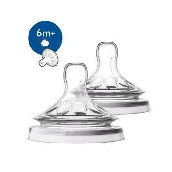 Avent Natural Teats Thick Feed 6m+ 2Pcs-F046/27(PA474)