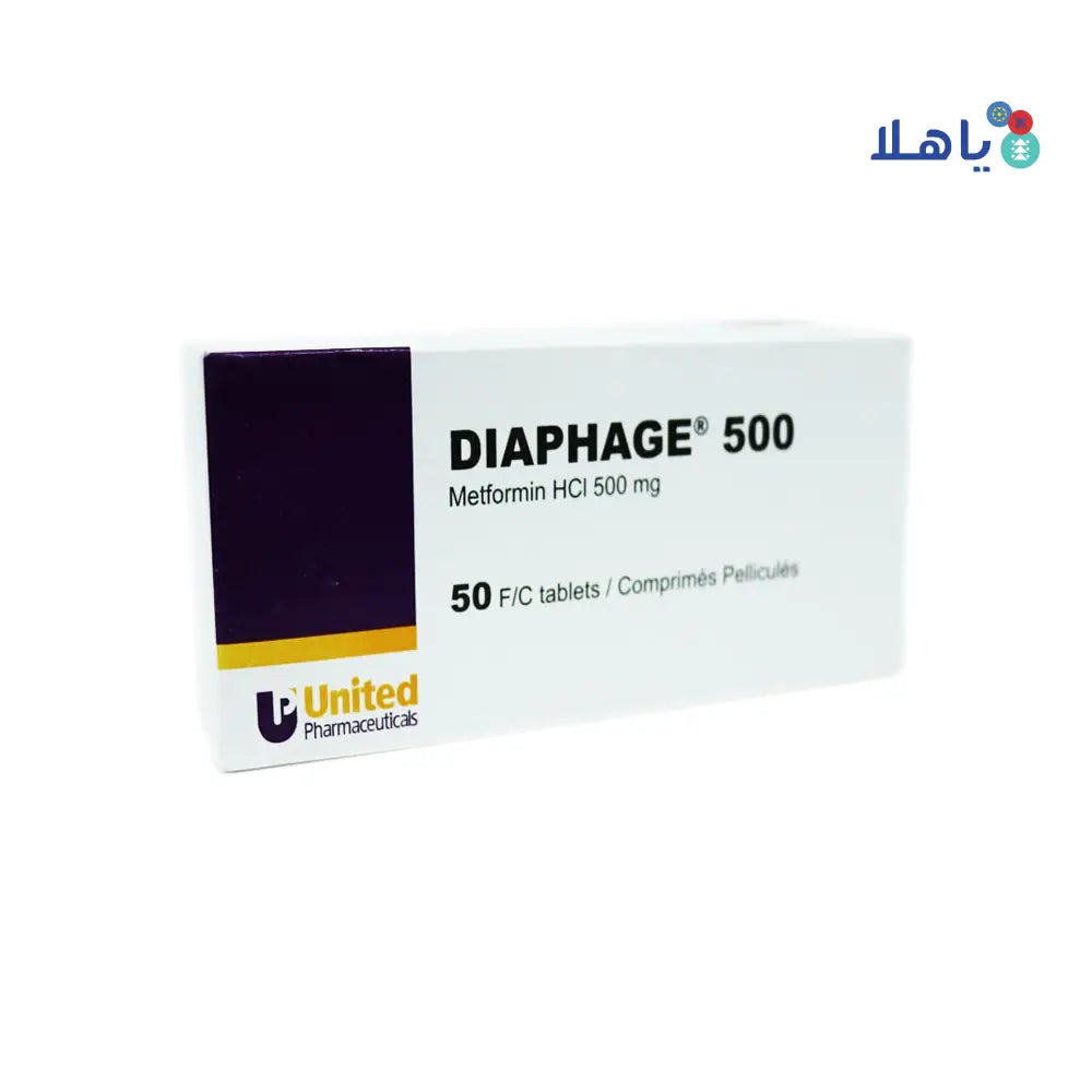 DIAPHAGE 500MG 50 TAB