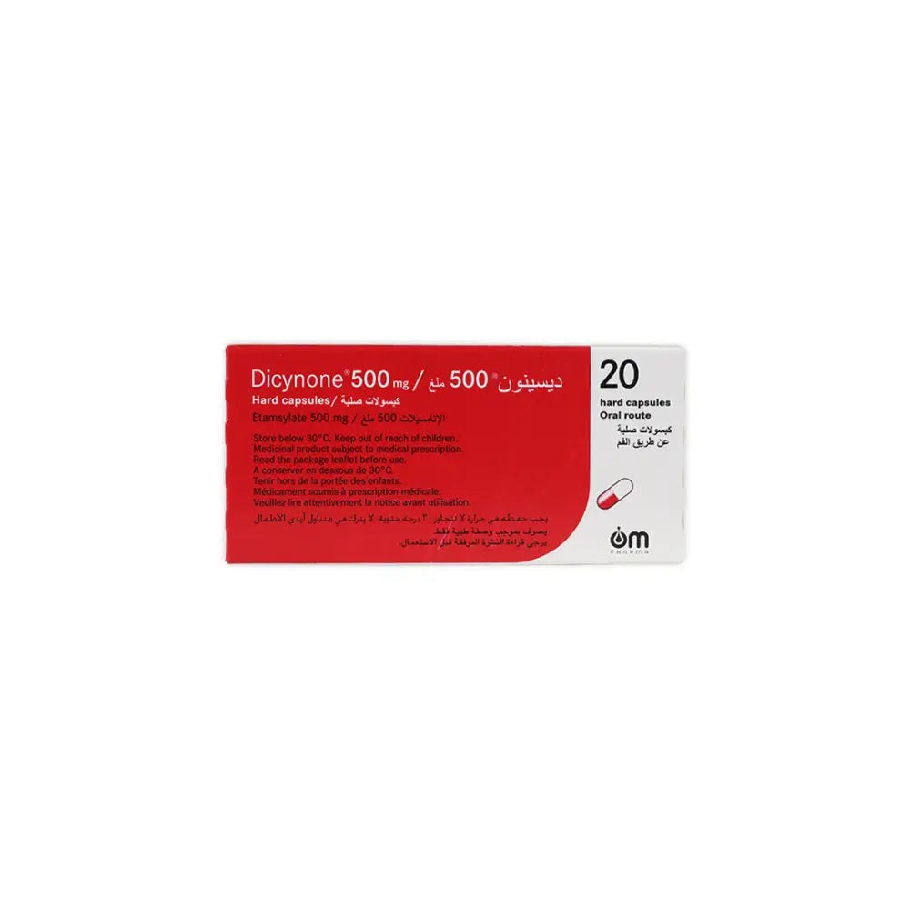 Dicynone 500mg 20 Hard Capsules