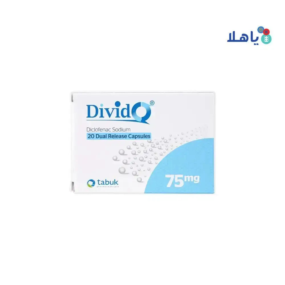 TABUK - Divido 75Mg Dual Release 20 Cap - Pharmazone - 