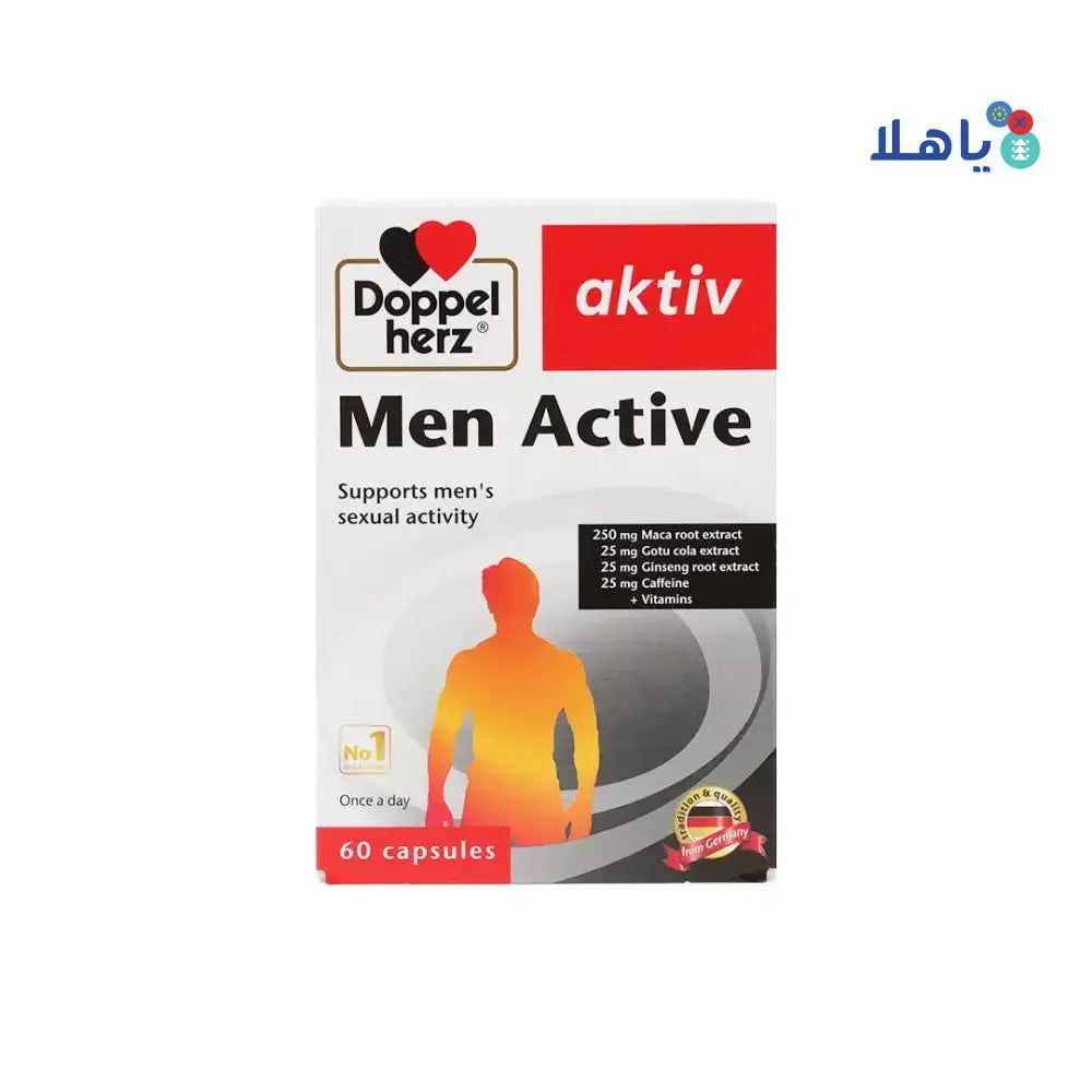 DOPPEL HERZ - DoppelHerz Aktiv Men Active 60cap - Pharmazone - 