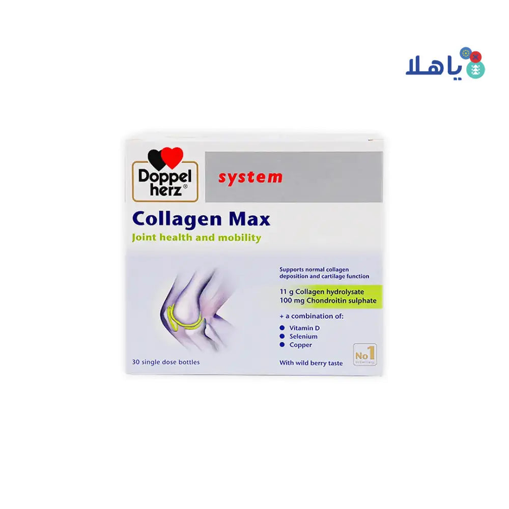 Doppelherz System Collagen Max 30 Single Dose Bottles