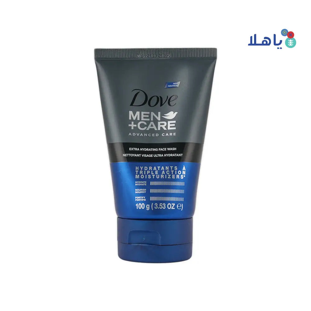 Dove Men+ Care Extra Hydrating Face Wash 100g