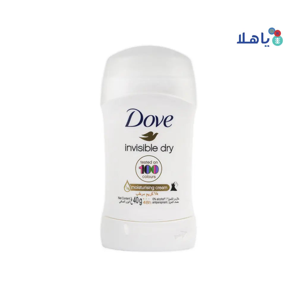 Dove Stick Antiperspirant Moisturizing Cr 40g-Invisible Dry