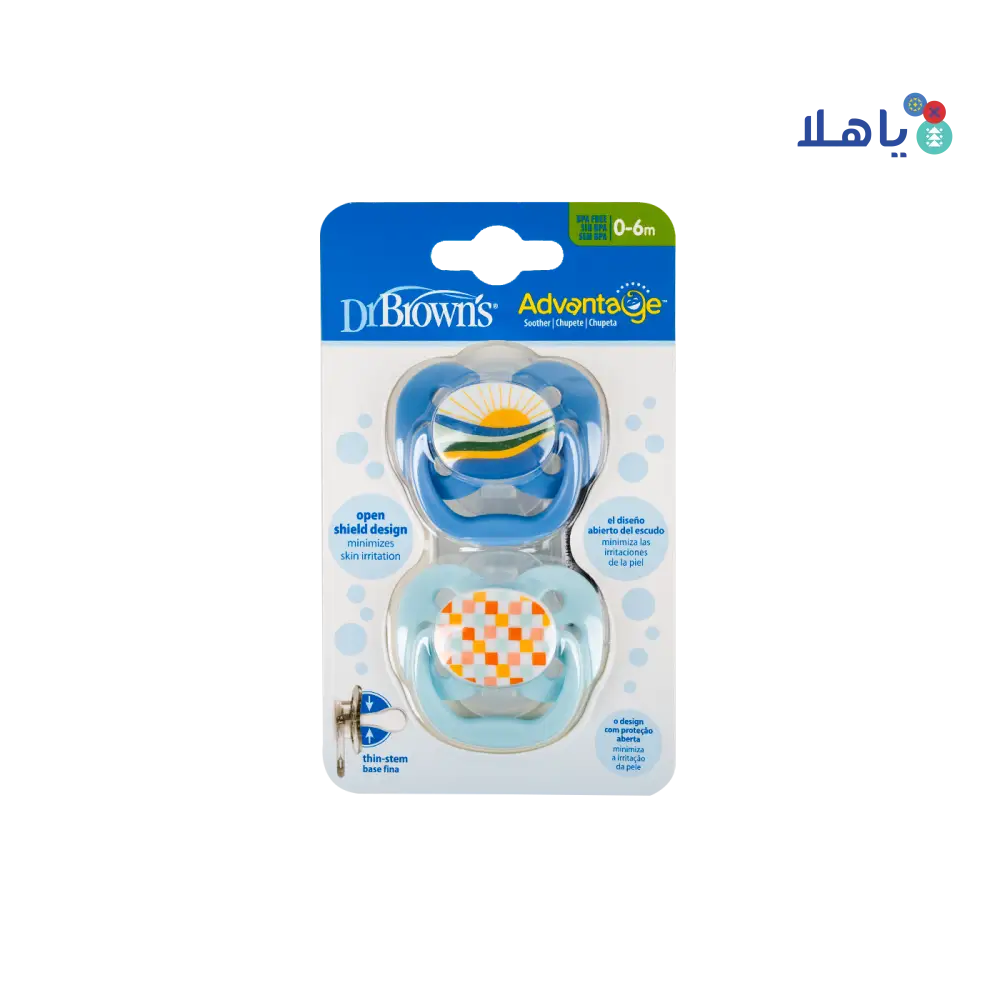 Dr Browns Advantage Pacifier Blue(0-6m)-6627