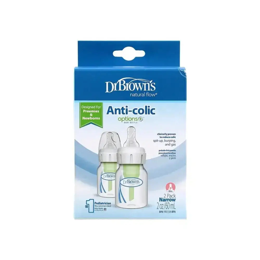 Dr Browns - Dr Browns Anti - Colic Baby Bottle(0m+) 2x60ml - 8219 - Pharmazone - 